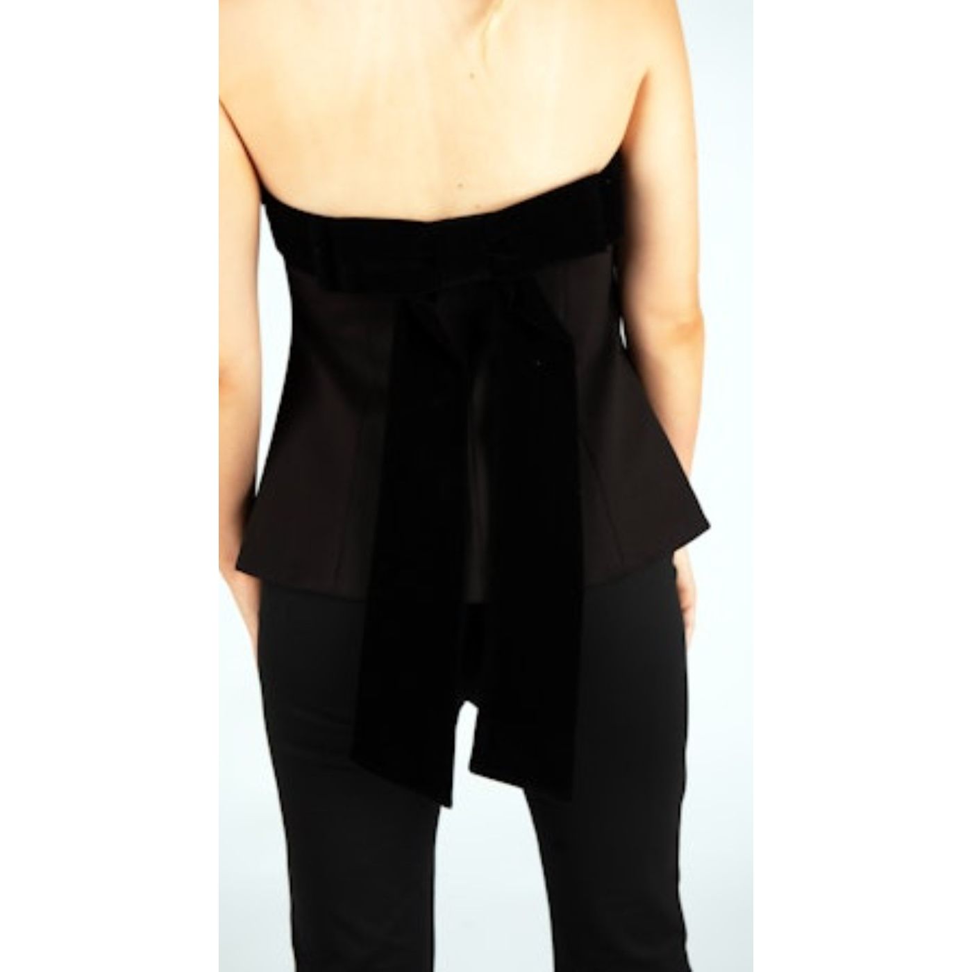 Ophelia Black Strapless Top