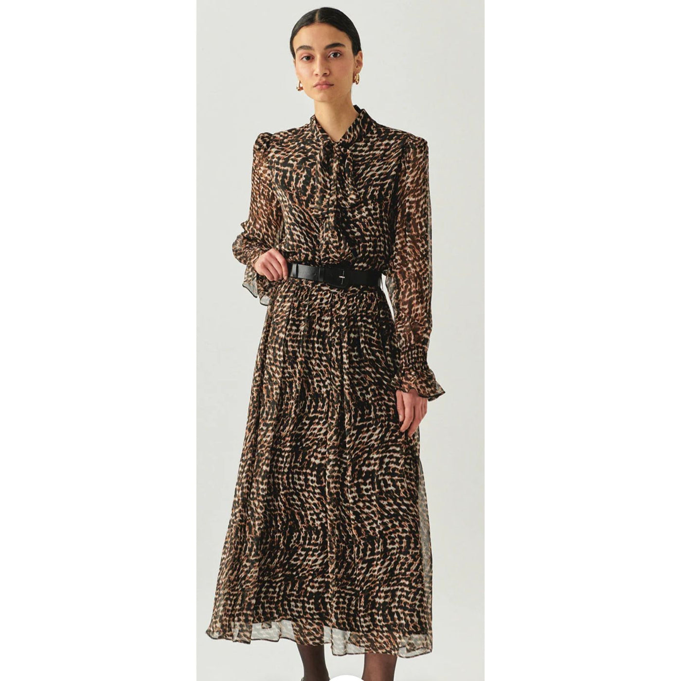 Teresa Printed Chiffon Midi Skirt