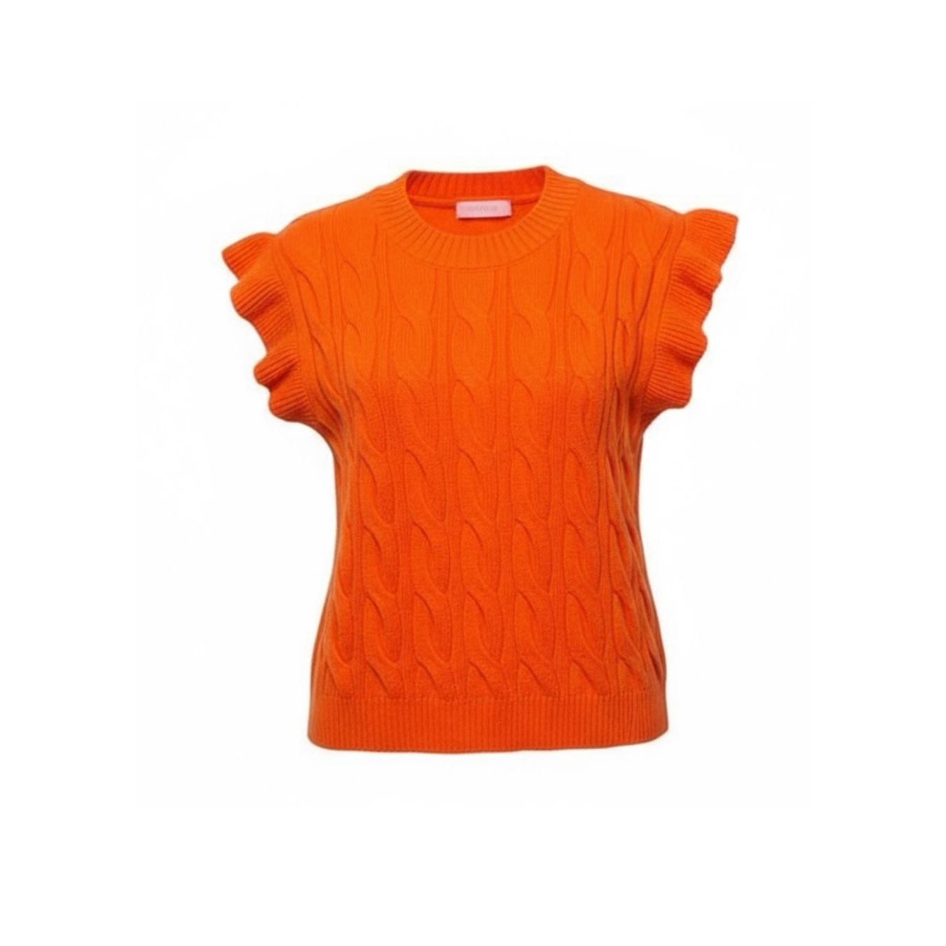 Miranda Orange Sweater Vest