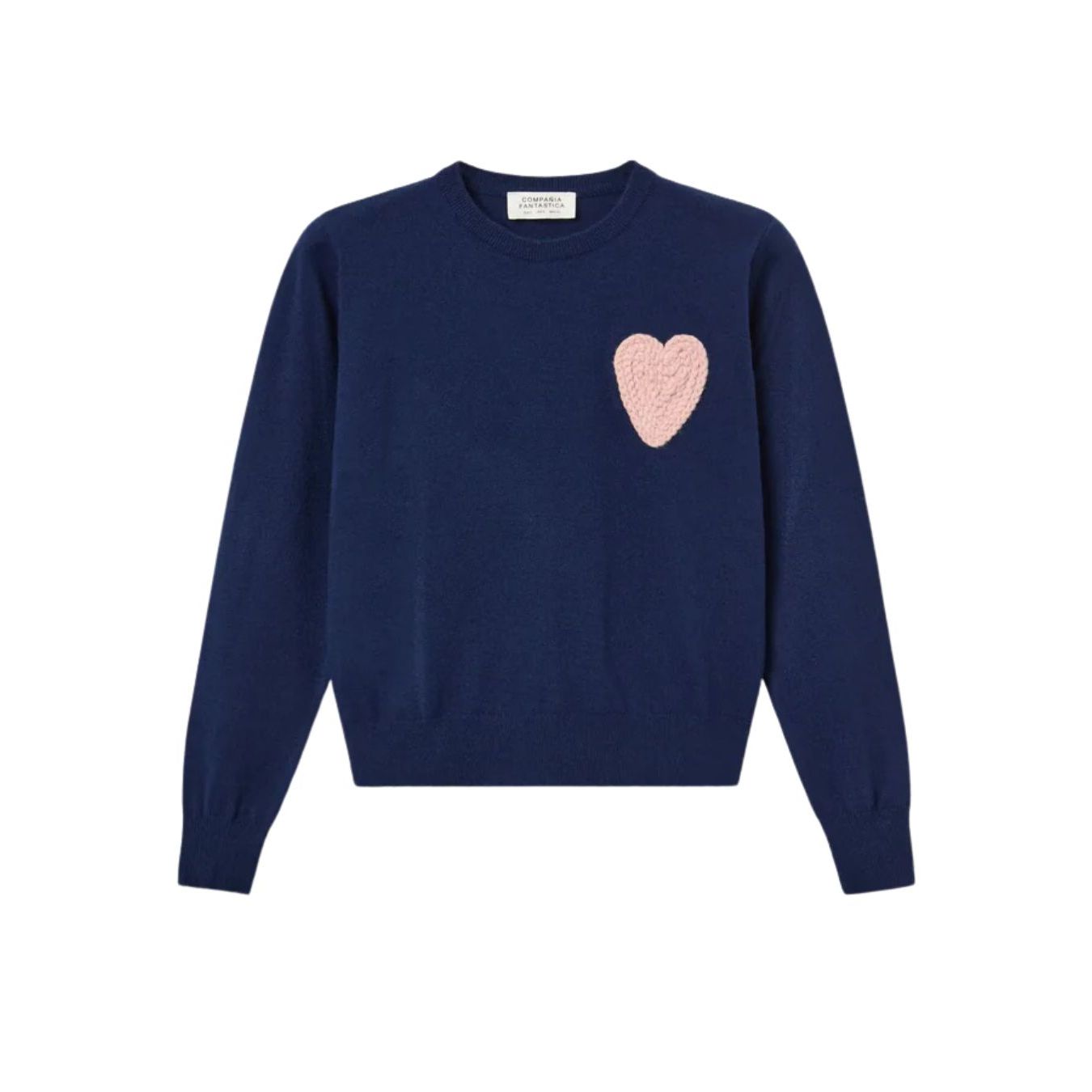 Navy Heart Sweater