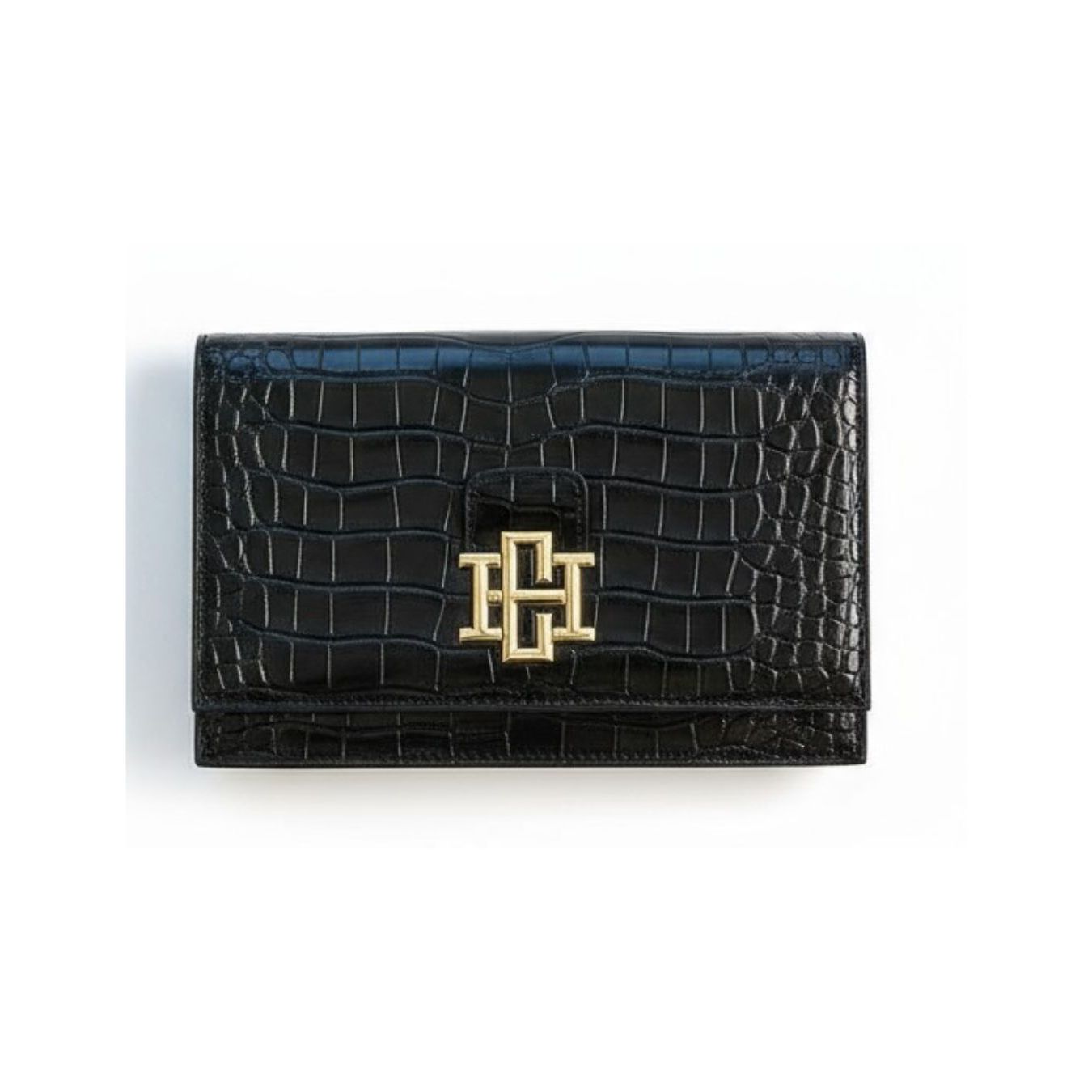 Bryn Clutch-Black Patent
