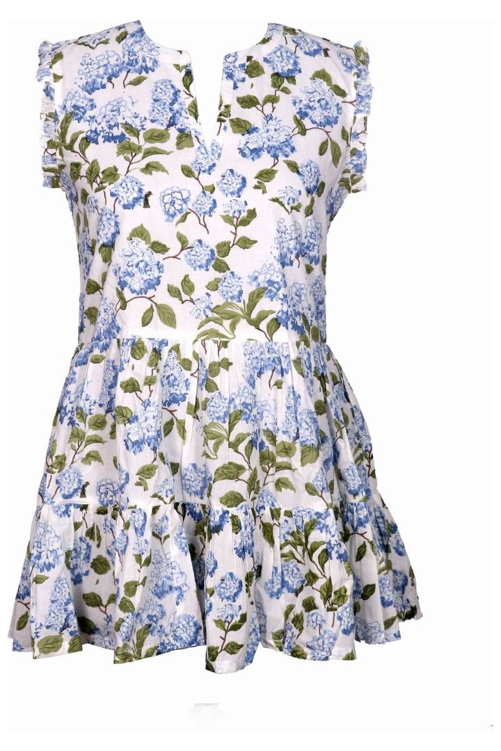 Blue Hydrangea Dress