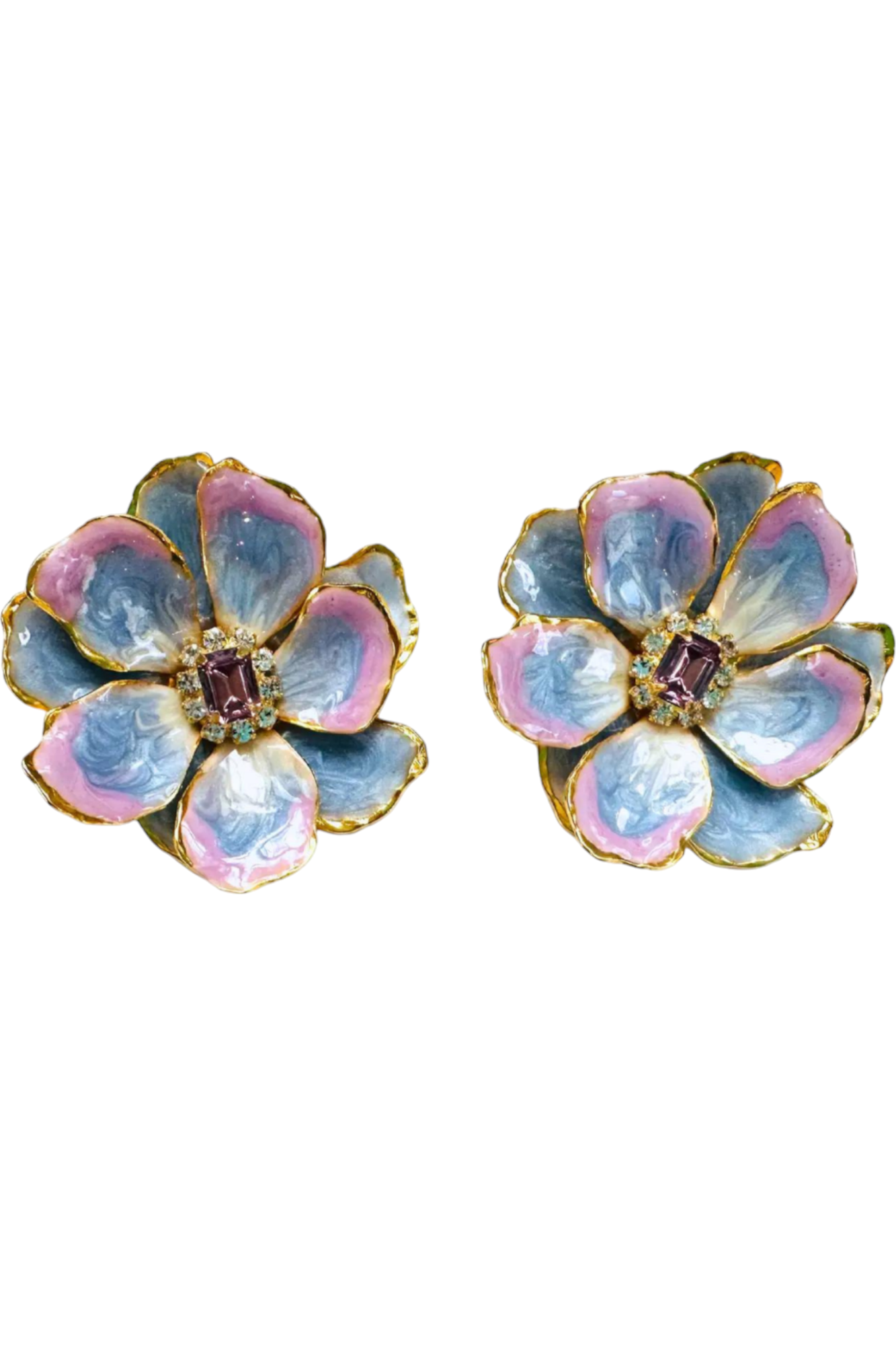 The Pink Reef-Jewel Box Florals-Periwinkle