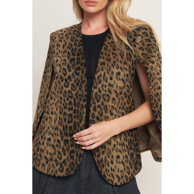 Leopard Capelet