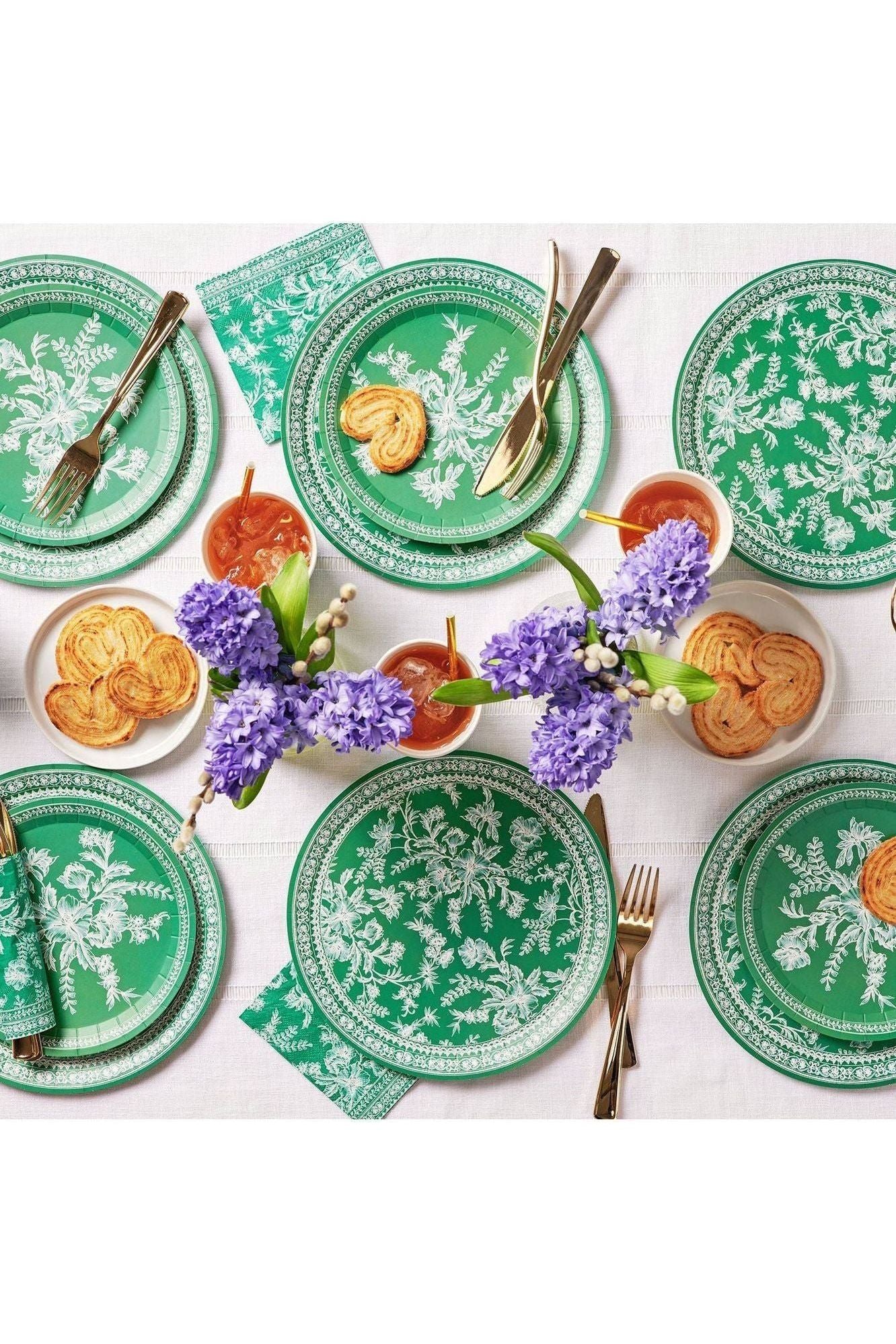 Coterie Party Supplies - Emerald Toile Napkins (25)