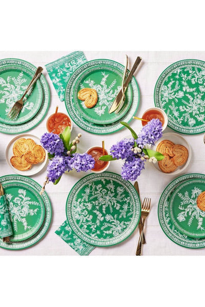 Coterie Party Supplies - Emerald Toile Napkins (25)