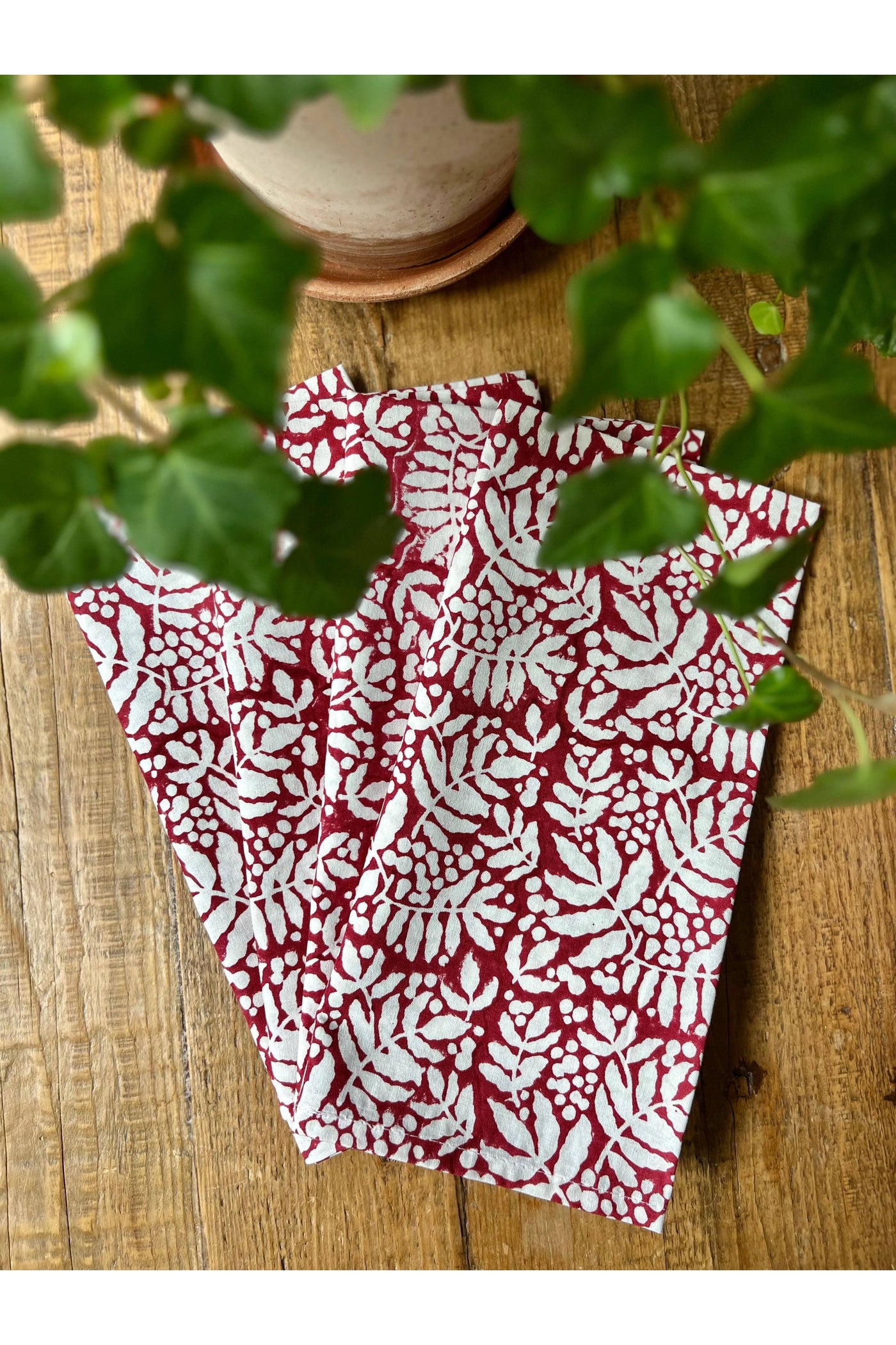 Cranberry Red Napkins S/4
