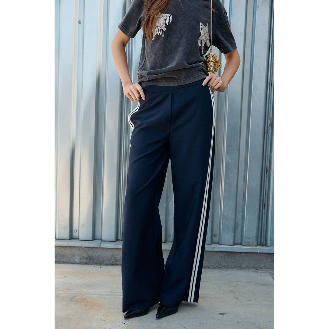 Wide Leg Track Pants