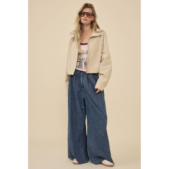Drawstring Track Jacket