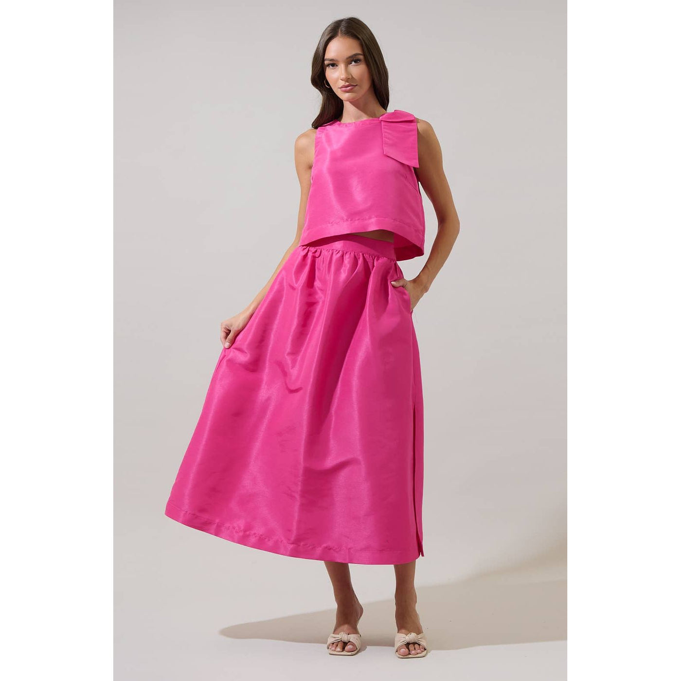 Hestia Party Skirt-Hot Pink