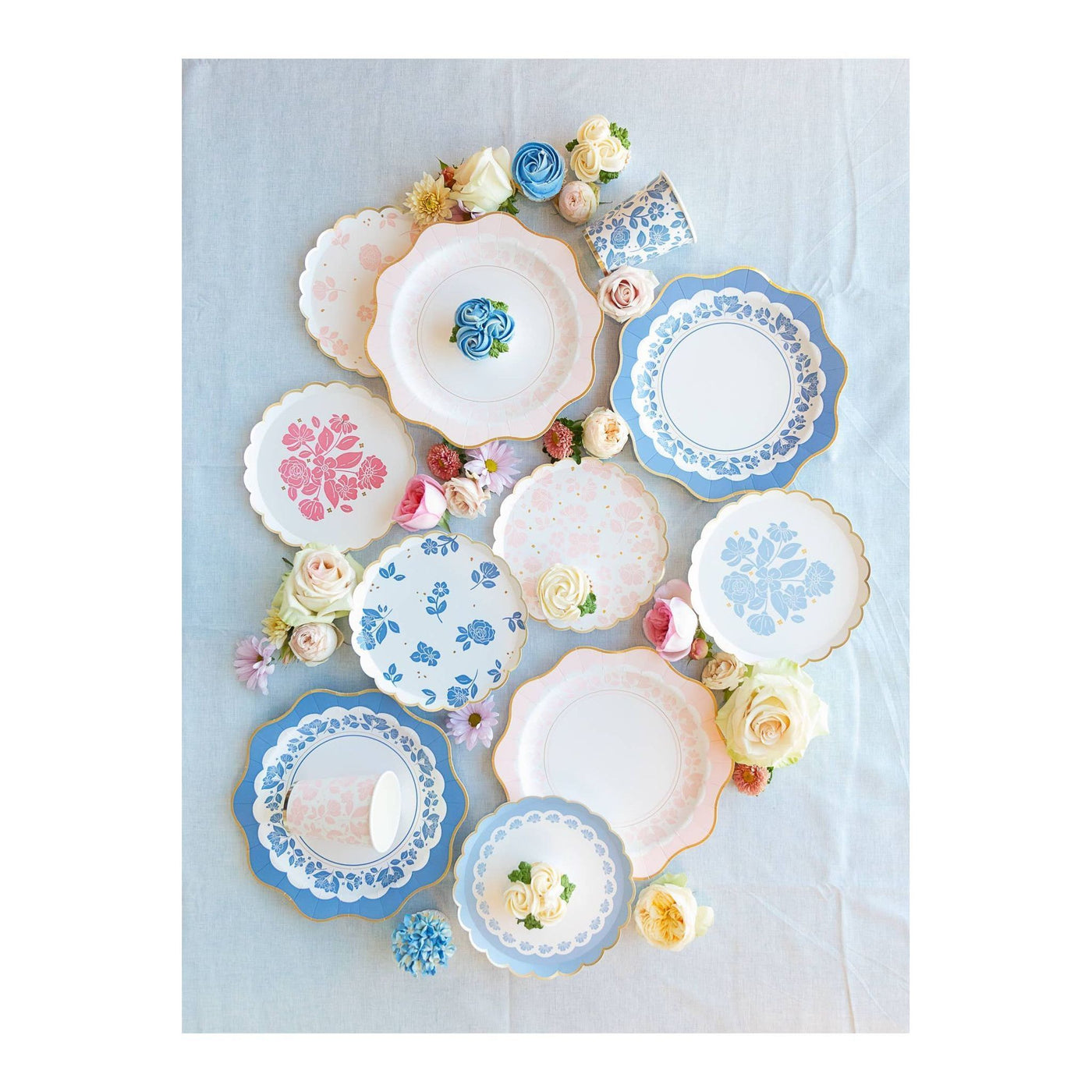 Belle Blue Dessert Plates