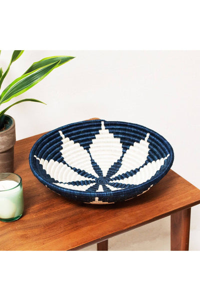 Coastal Woven Bowl - 12" Blue Night Hope