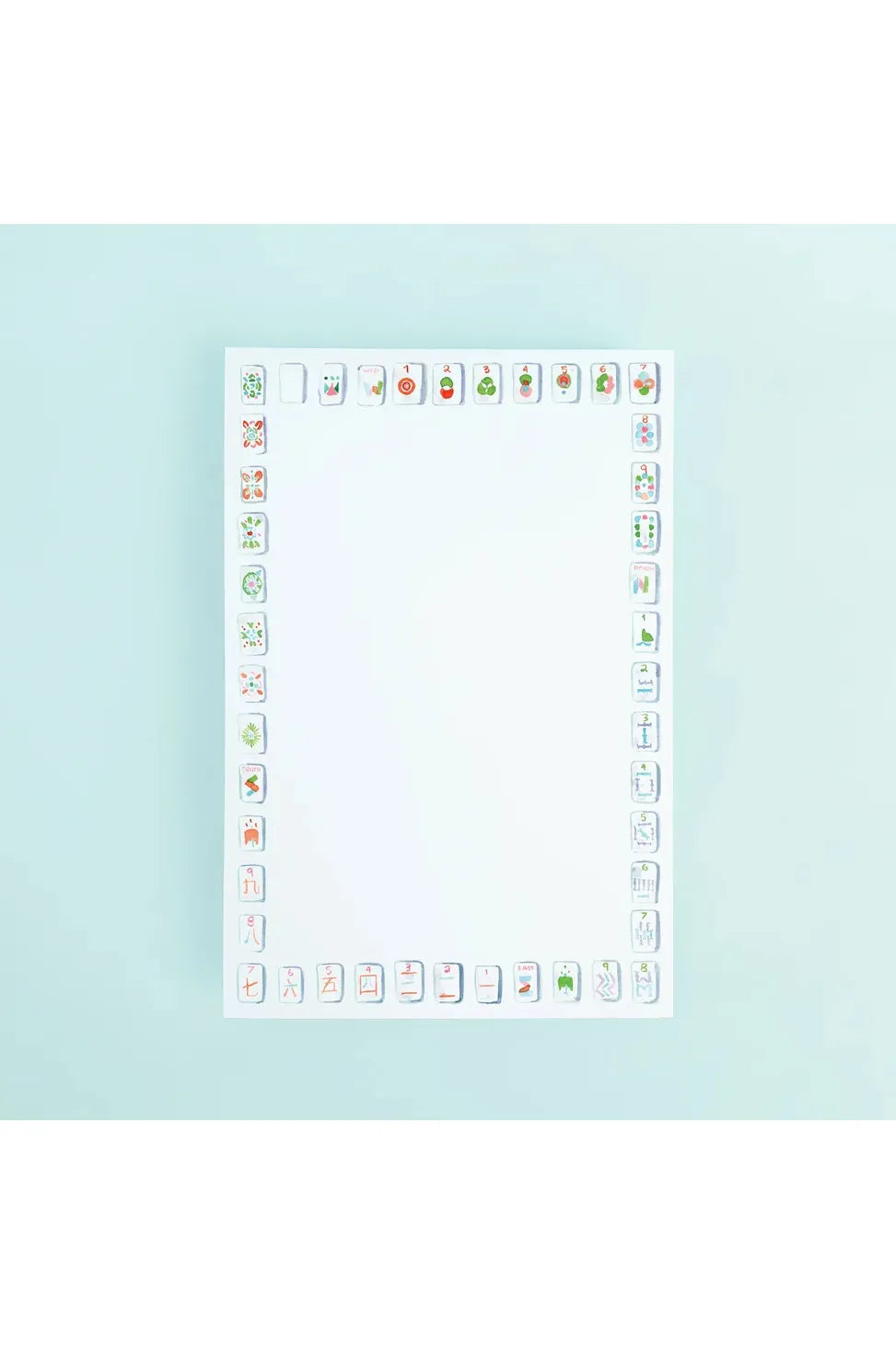 Acrylic Notepad Holder w/Mahjong Paper