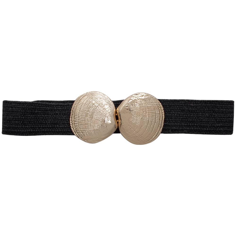 Gold Shell Belt-Black – The Pearl Pagoda