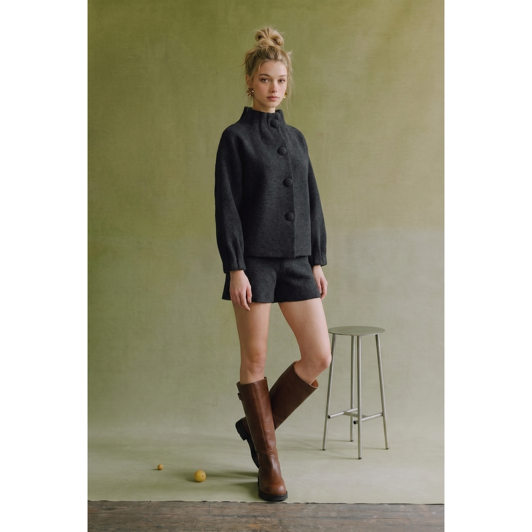 Funnel Neck Jacket