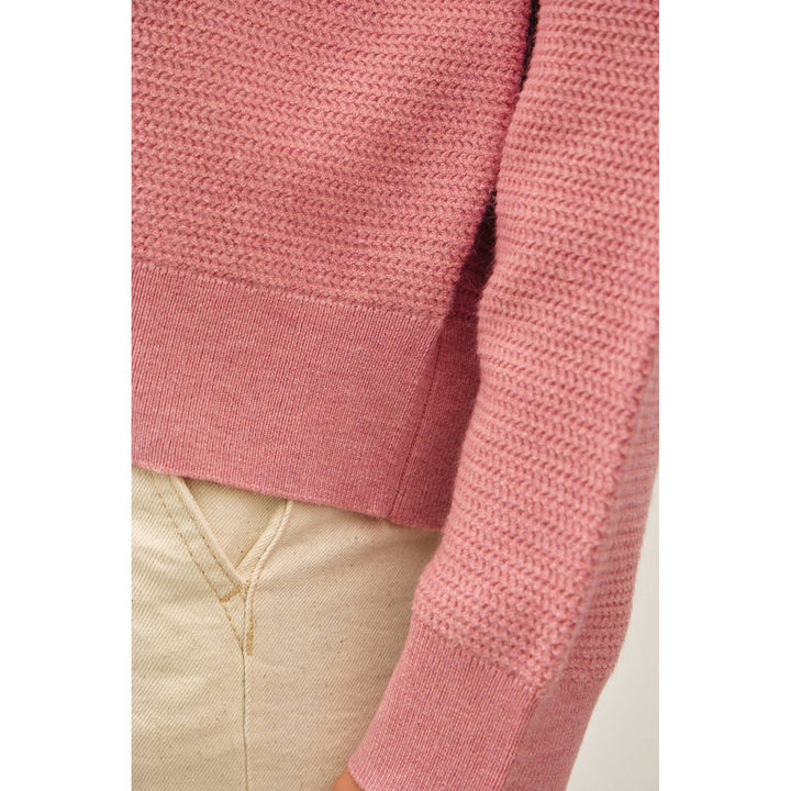 Crew Neck Sweater-Carnation