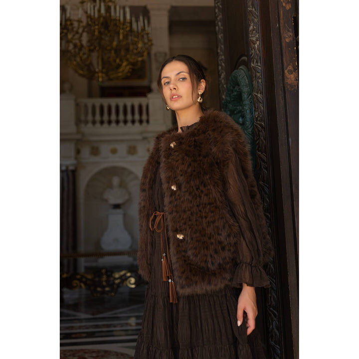 Luxe Leopard Faux Fur Vest