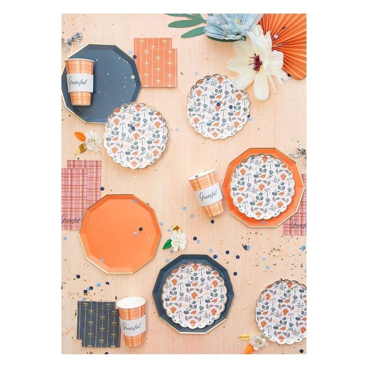 Orange Bow Small Napkins