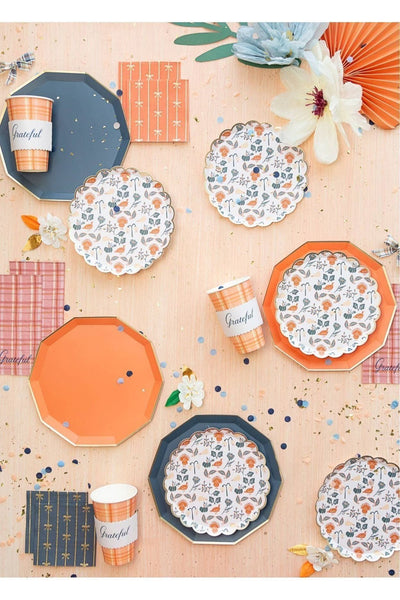 Orange Bow Small Napkins Bonjour Fête
