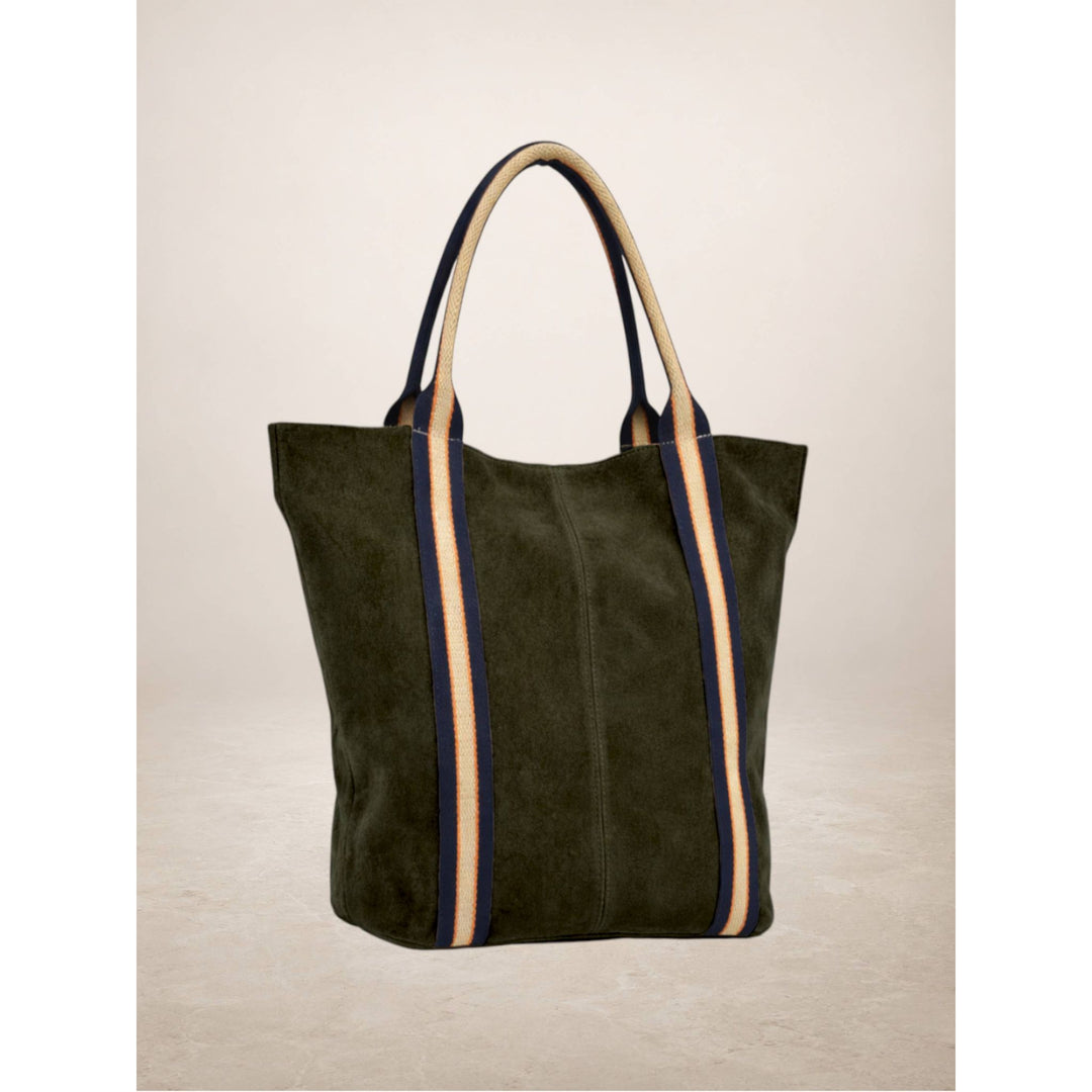 Suede Leather Tote Bag