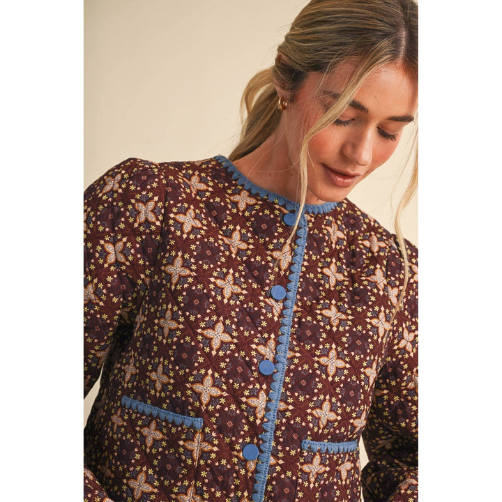 Quilted Floral Jacket