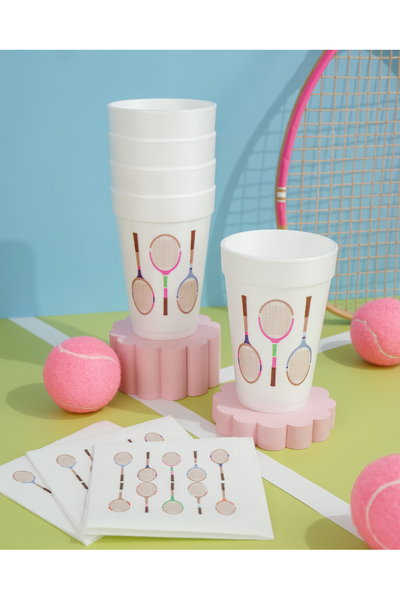 Tennis Racquets Styrofoam Cups