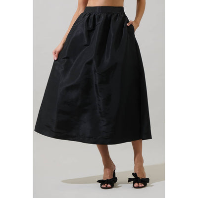 Hestia Party Skirt-Black