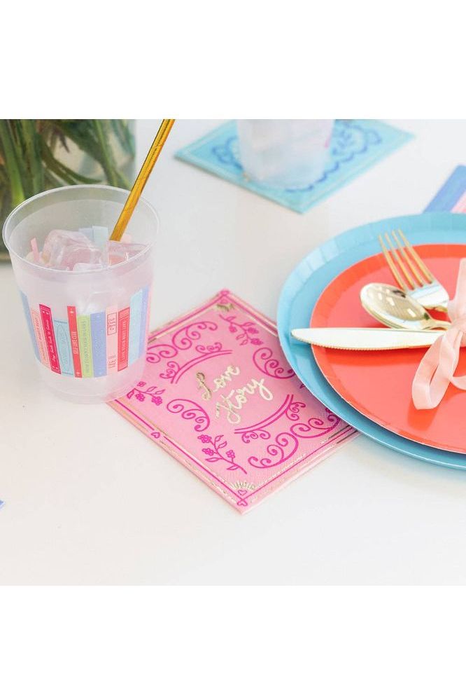 Jollity & Co. + Daydream Society - Book Club "Book Cover" Cocktail Napkins