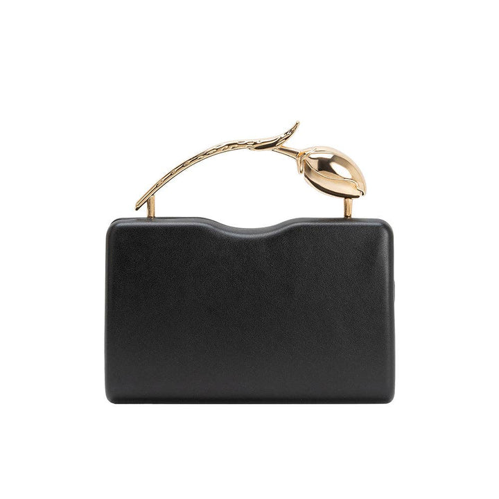Belle Sculptural Top Bag-Black