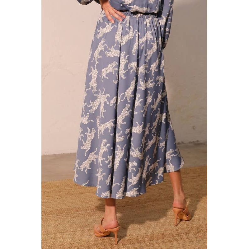 Wild Animal Midi Skirt