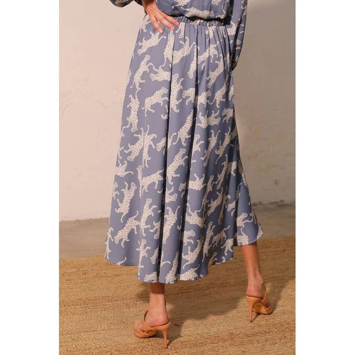 Wild Animal Midi Skirt