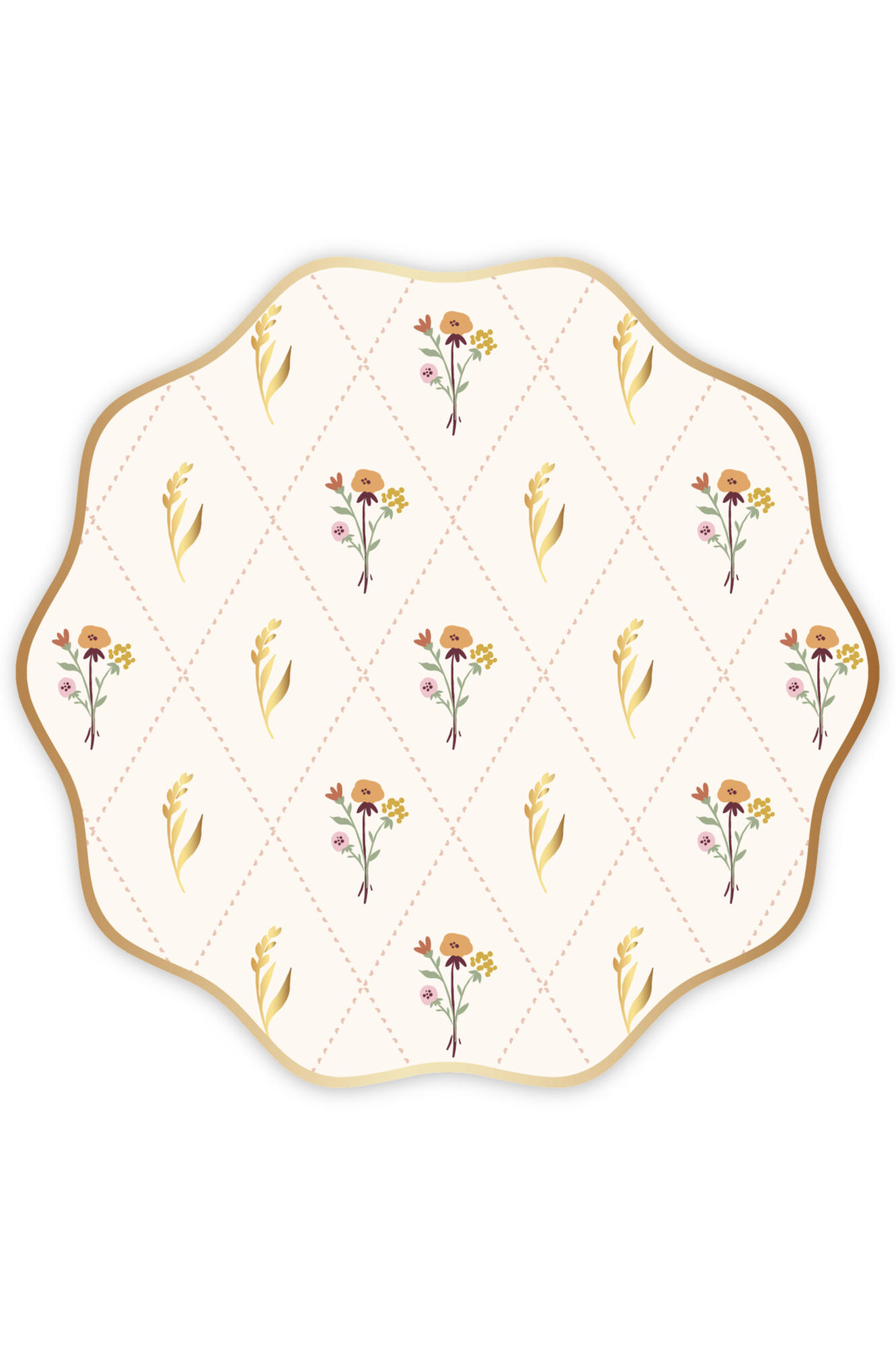 Cozy Fall Floral Dinner Plates Bonjour Fête