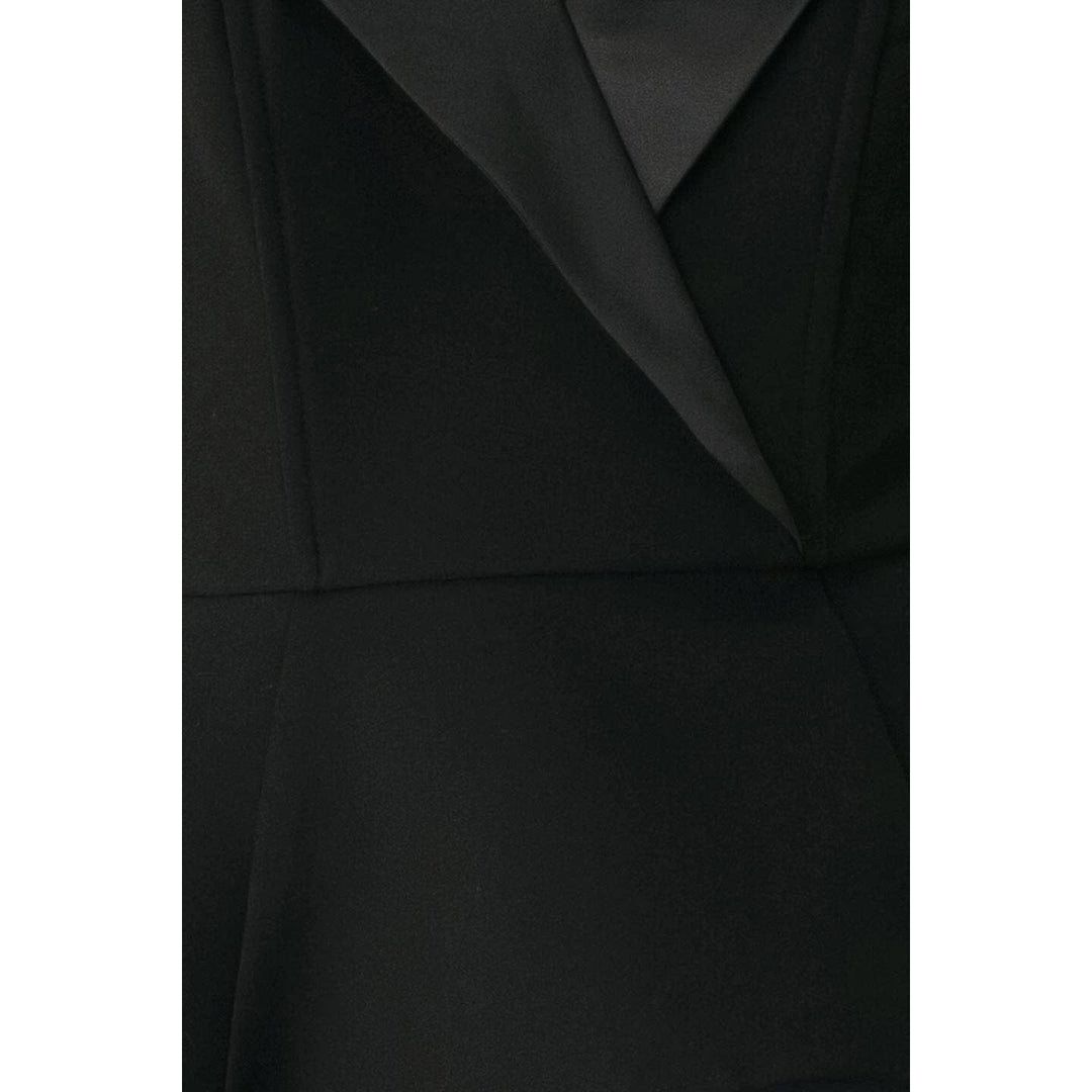 FLYING TOMATO - A solid woven tube top - FT2047 BLACK/BLACK