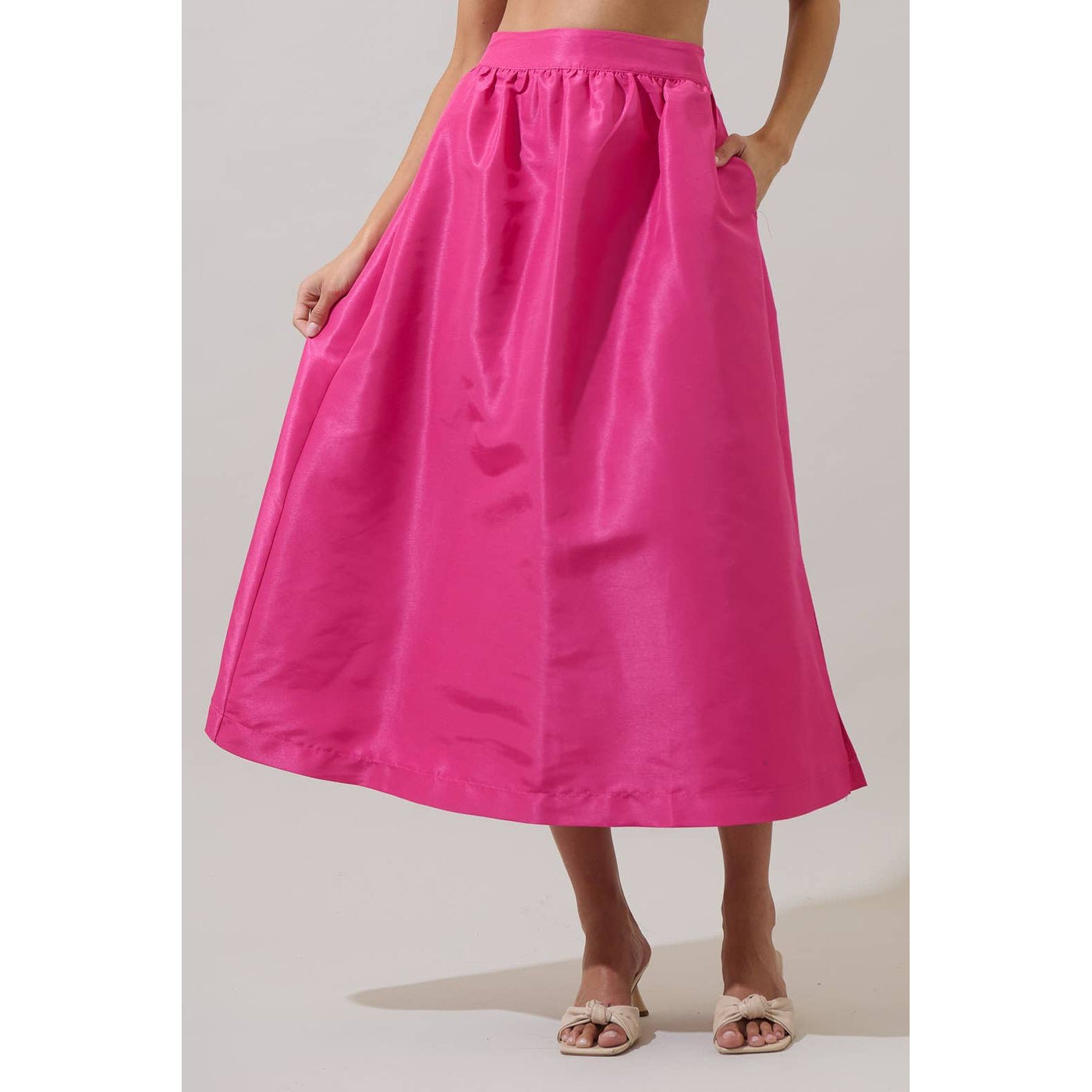 Hestia Party Skirt-Hot Pink