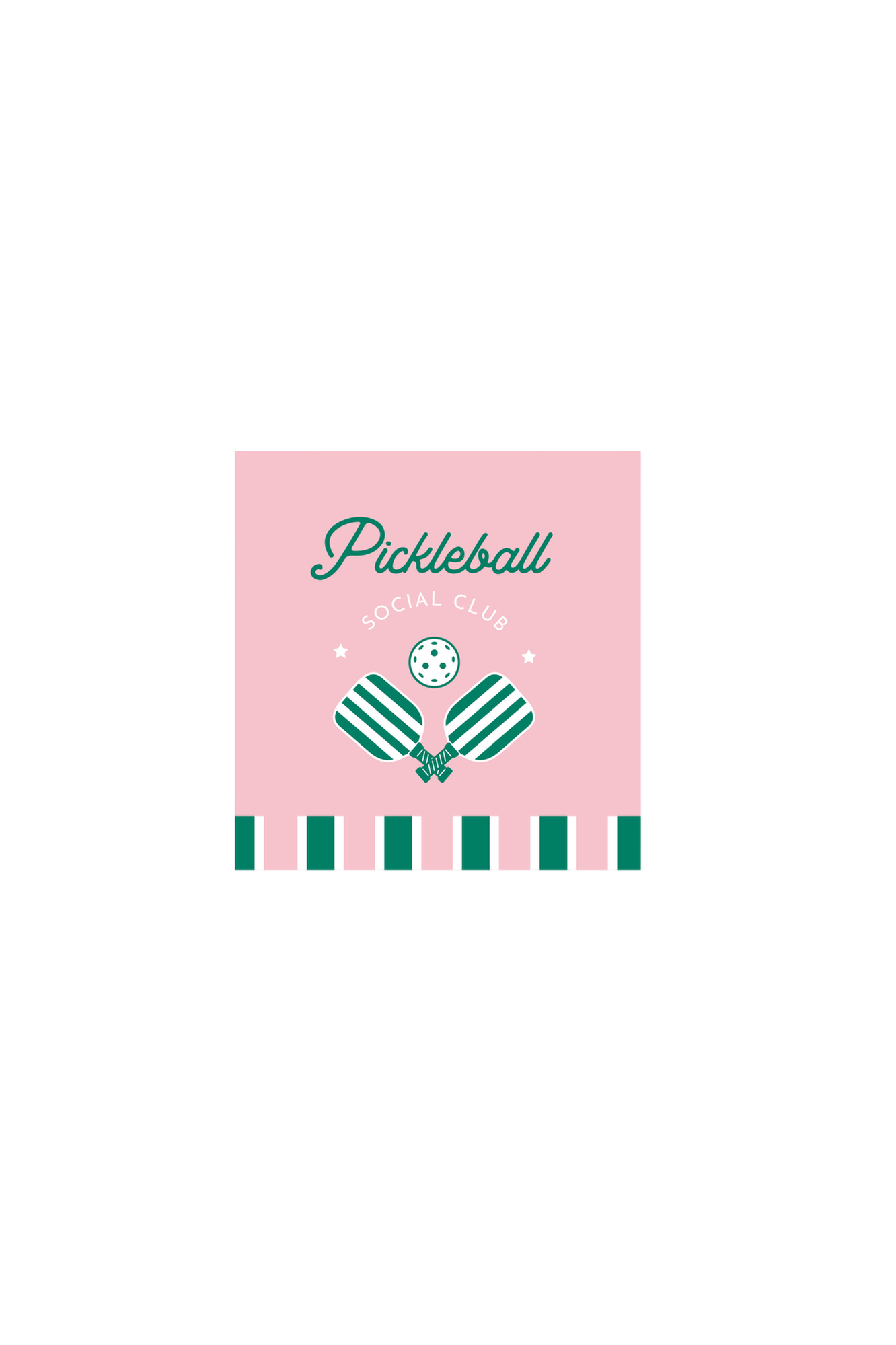 Le Pickleball Cocktail Napkins Bonjour Fête