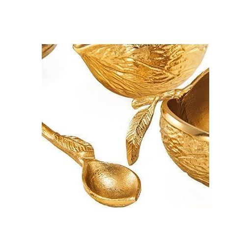 Brass Chestnut Decorative Bowls - Set of 3