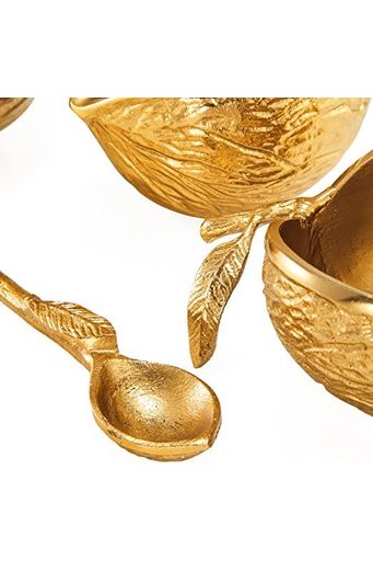 Brass Chestnut Decorative Bowls - Set of 3