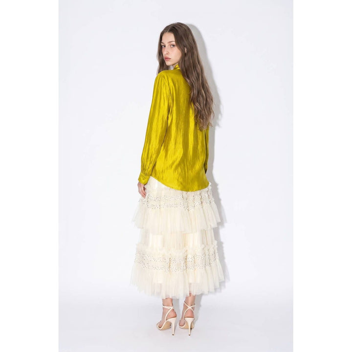 Chartreuse Bow Top