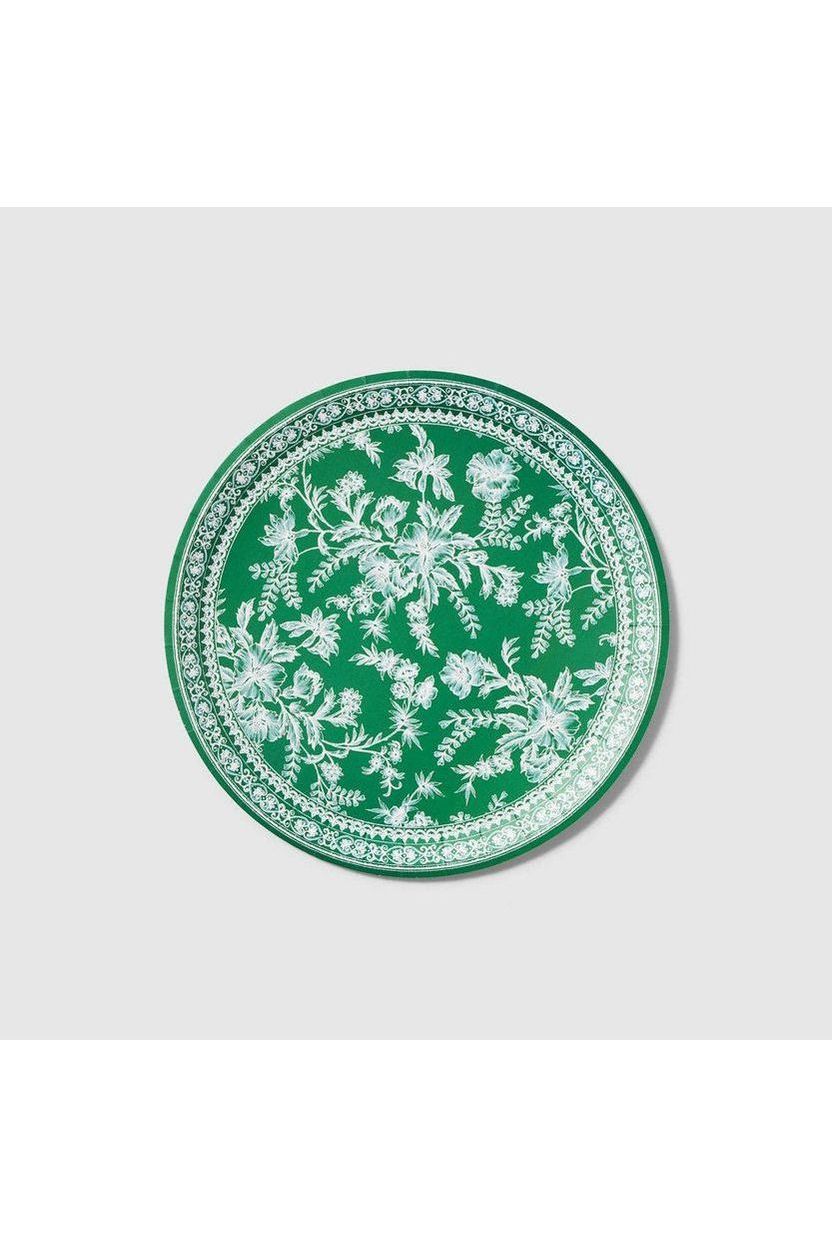 Coterie Party Supplies - Emerald Toile Large Plates (10 per pack)