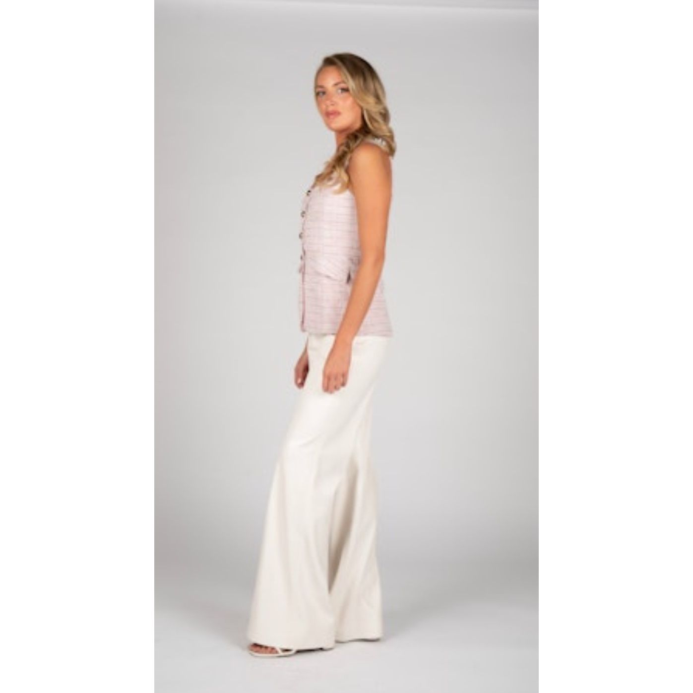 Rio Ivory Faux Leather Pant