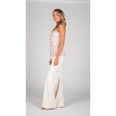 Rio Ivory Faux Leather Pant