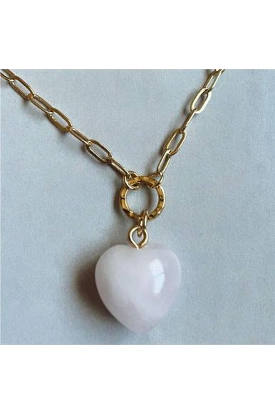 Real Love Baby Necklace: Rose Quartz