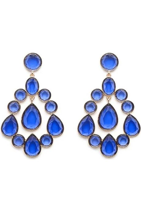 Vivianne Earrings: Blue