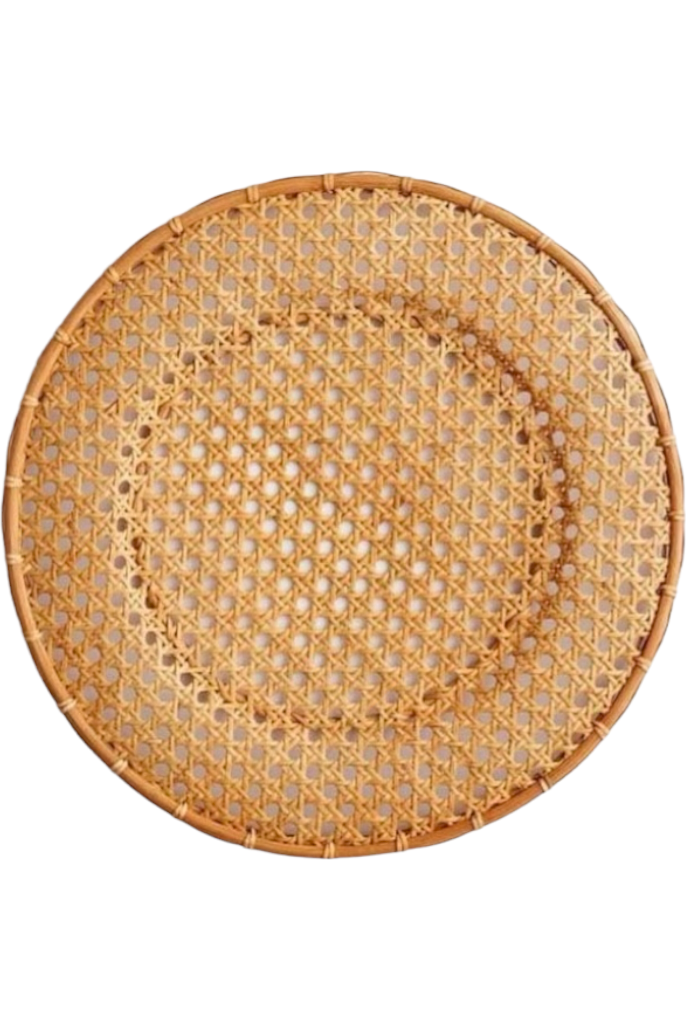 French Cane Charger Plates - set of 4