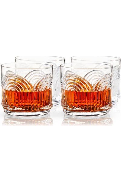 Art Deco-Lowball Tumblers s/4